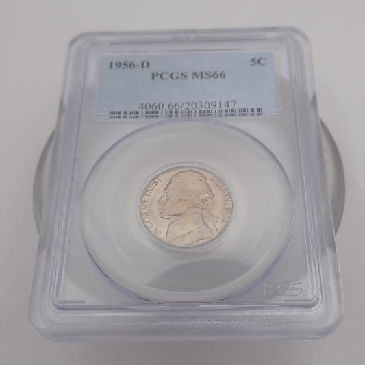 1956-D 5C PCGS MS66