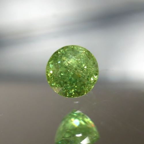Natural Demantoid Garnet — 1.13 ct, Namibia, Portuguese Round Brilliant