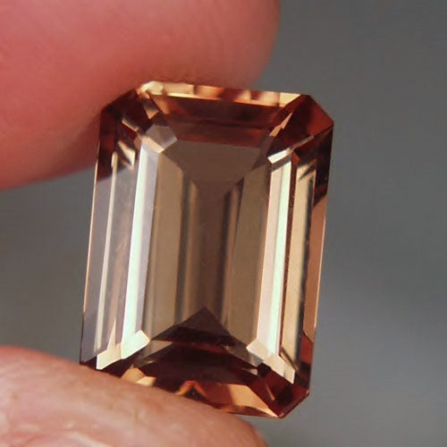 Natural Imperial Topaz — 8.70 ct, Ural Mountains, Russia, Emerald Cut (GL)