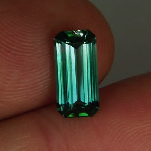 Bright! Open Blue Green Tourmaline Afghanistan 2.53 ct GL