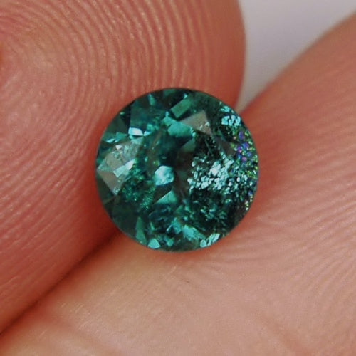 USA Cut! Open Color Blue Green Afghan Tourmaline 1.45 ct GL
