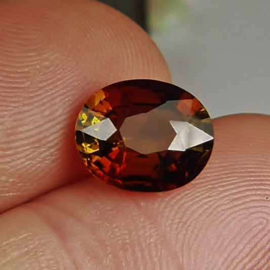 Natural Dichroic Sunset Tourmaline Tanzania 3.64 ct GL