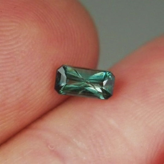 Natural Grandidierite — 0.51 ct, Madagascar, Emerald Cut (GL)