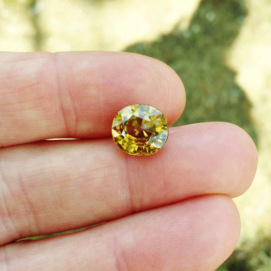 Big & Bright! Natural Unheated Yellow Zircon Sri Lanka 8.99 Carats