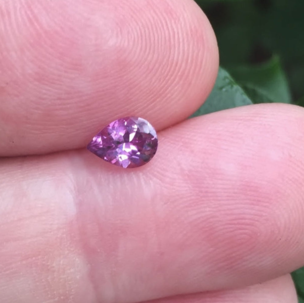 Tiny Treasure! Natural Purple Pink Ceylon Sapphire 0.86 ct