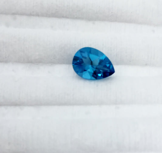 Natural Swiss Blue Topaz — 2.16 ct, Brazil, Pear Cut (GL)