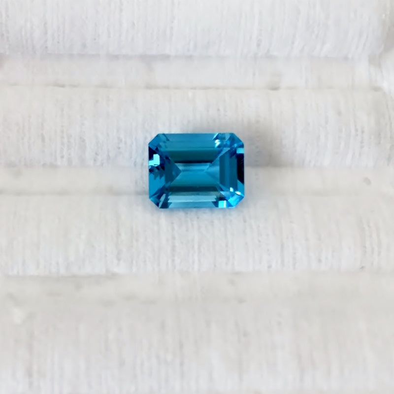 Natural Swiss Blue Topaz — 2.67 ct, Brazil, Emerald Cut (GL)