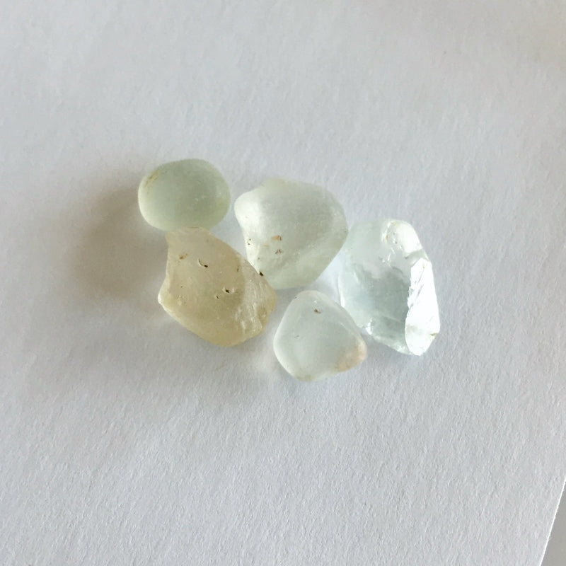 Natural Topaz Facet Rough Lot — 5 Pieces, 51.32 ct, Nigeria (GL)