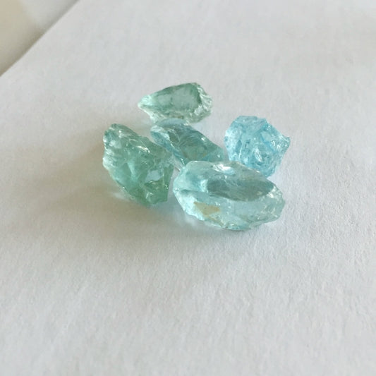 Nice Color! Aquamarine Facet Rough Nigeria 39.66 Carats