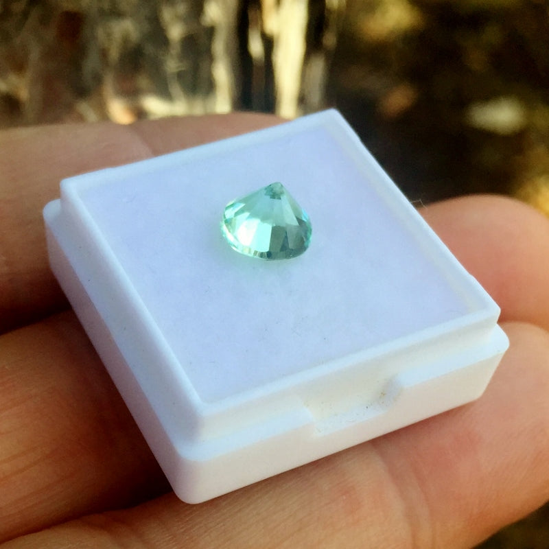 Bright! Mint Green Tourmaline Afghanistan 1.54 ct GL