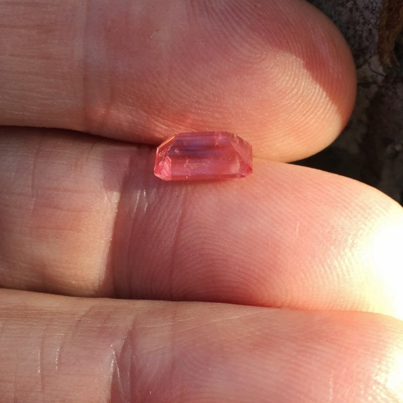 Natural Rhodochrosite — 2.01 ct, Peru, Emerald Cut (GL)