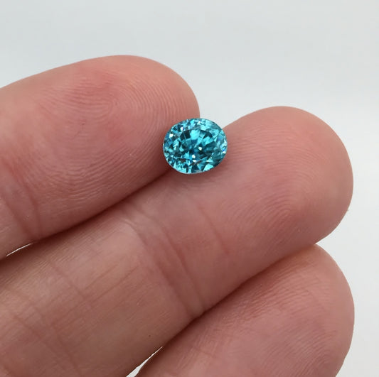 Brilliant! Natural Intense Blue Zircon Cambodia 2.72 ct