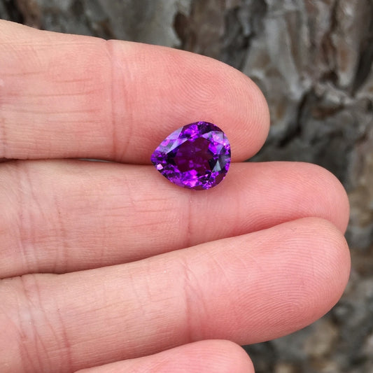Natural Amethyst — 4.44 ct, Brazil, Pear Shape