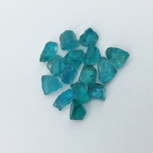 Old Stock! Neon Blue Apatite Facet Rough Madagascar 41.76 Carats