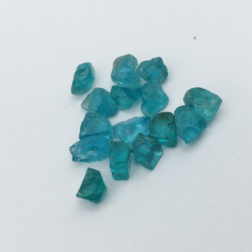 Old Stock! Neon Blue Apatite Facet Rough Madagascar 41.76 Carats