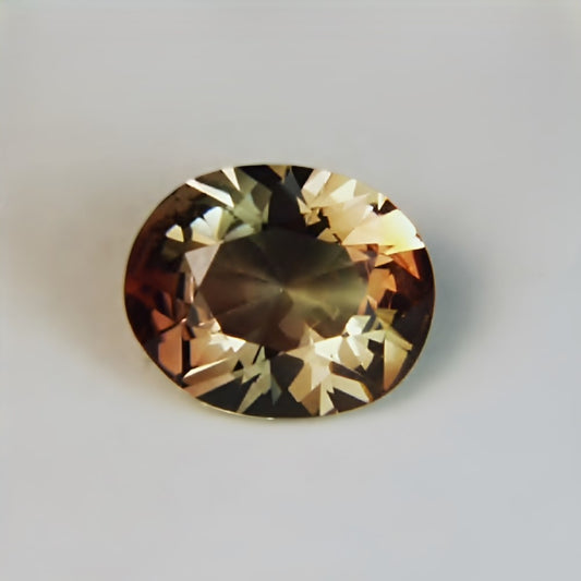 Bi-Color Oregon Sunstone — 3.23 ct | USA Cut