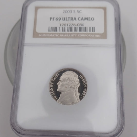 2004 S Handshake 5C PF 69 Ultra Cameo