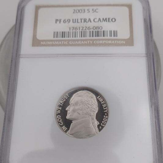 2004 S Handshake 5C PF 69 Ultra Cameo