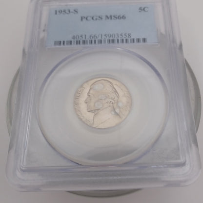 1953-s 5C PCGS MS66
