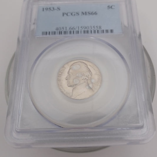 1953-s 5C PCGS MS66
