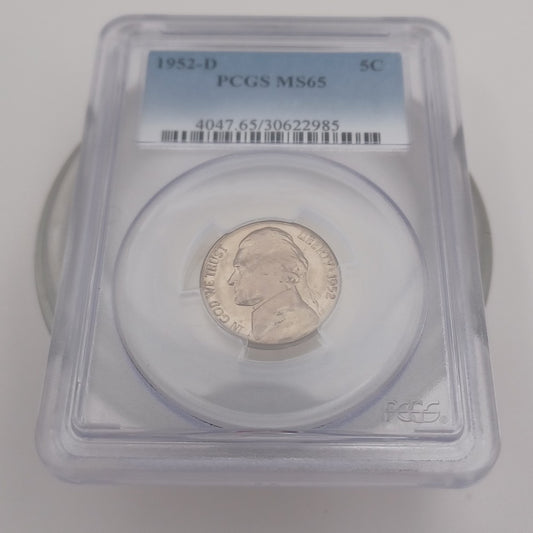 1952-D 5C PCGS MS65