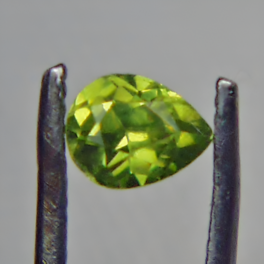 Natural Demantoid Garnet — 0.22 ct, Russia, Pear Cut