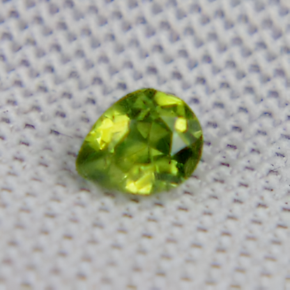 Natural Demantoid Garnet — 0.22 ct, Russia, Pear Cut