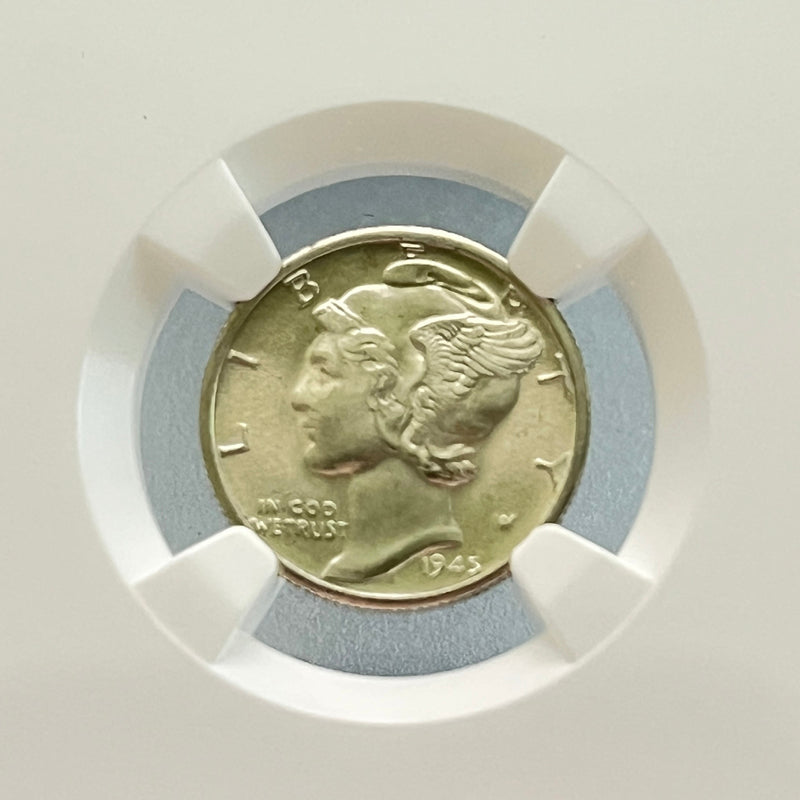 Mercury Dime 1945 D 10C MS 65 3862558-008