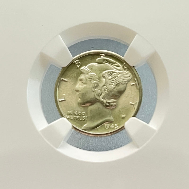 Mercury Dime 1945 D 10C MS 65 3862558-008