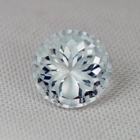 Natural Quartz — 5.84 ct, Origin Unknown, Rim Fire Brilliant (Spider Engraving)