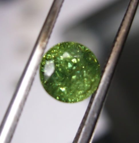 Natural Demantoid Garnet — 1.13 ct, Namibia, Portuguese Round Brilliant