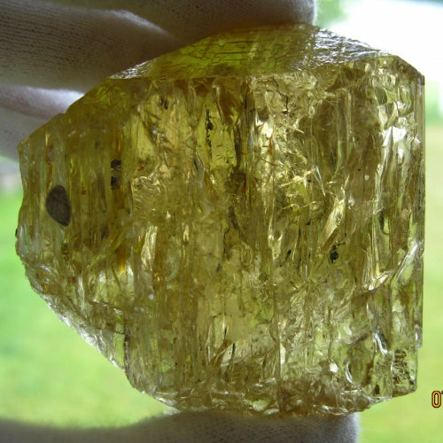 Rare Golden Scapolite Specimen Grade Crystal 575ct Tanzania