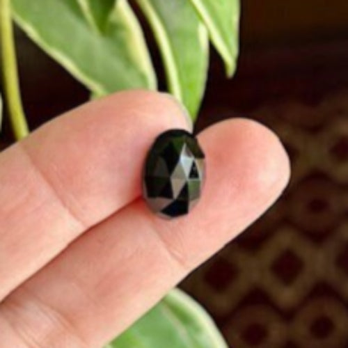 Beautifully Cut Black Spinel Cabochons – Set of 3