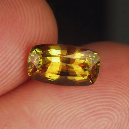 Multi Color Fire! Natural Sphene Pakistan 1.73 ct