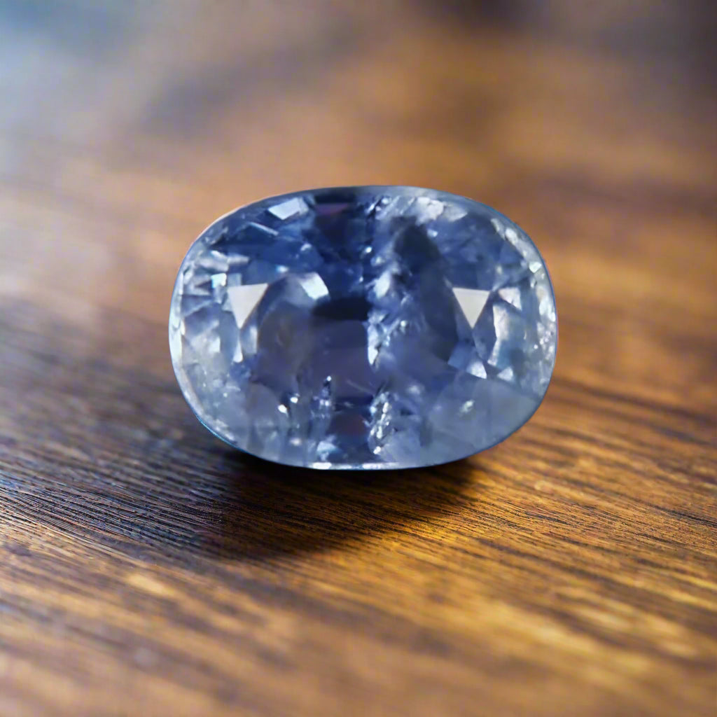 Huge & Bright With Fine Color! Natural Ceylon Sapphire 5.28 ct