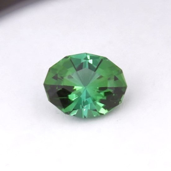 USA Cut! Bright Green Tourmaline Afghanistan 2.89 ct GL