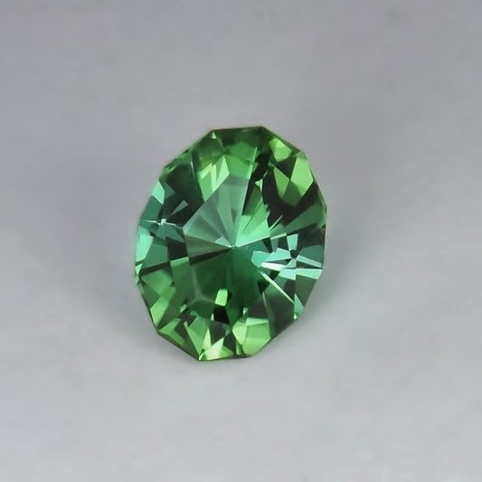 USA Cut! Bright Green Tourmaline Afghanistan 2.89 ct GL
