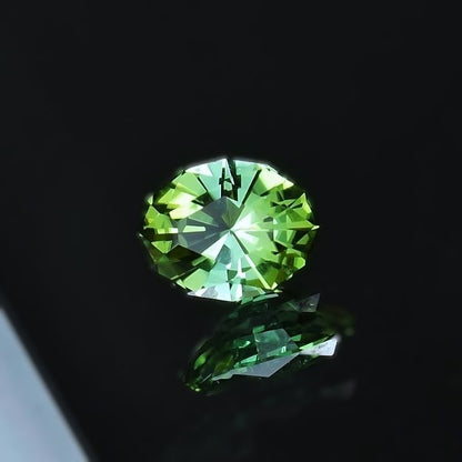 USA Cut! Bright Green Tourmaline Afghanistan 2.89 ct GL