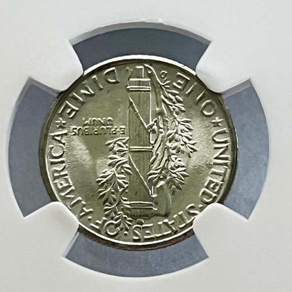 Mercury Dime 1944 D 10C MS 65 4521786-101