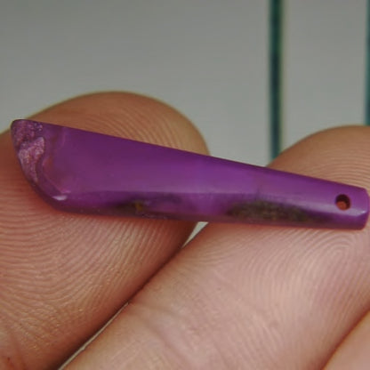 Natural Plum Color Sugilite Bead Africa 4.61ct GL
