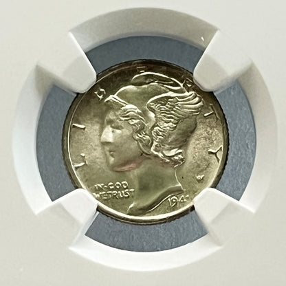 Mercury Dime 1941 D 10C MS 65 FB 4651042-001