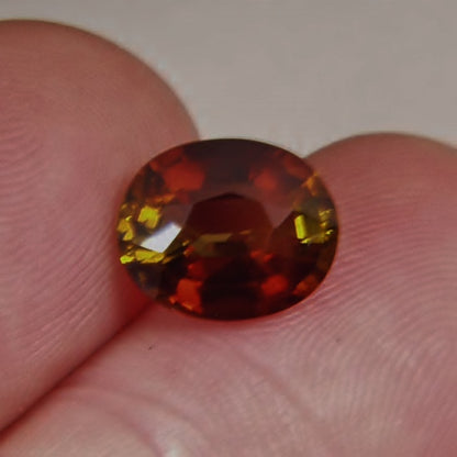 Natural Dichroic Sunset Tourmaline Tanzania 3.64 ct GL