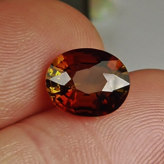 Natural Dichroic Sunset Tourmaline Tanzania 3.64 ct GL