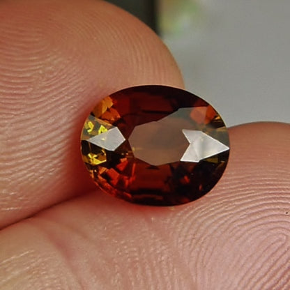 Natural Dichroic Sunset Tourmaline Tanzania 3.64 ct GL