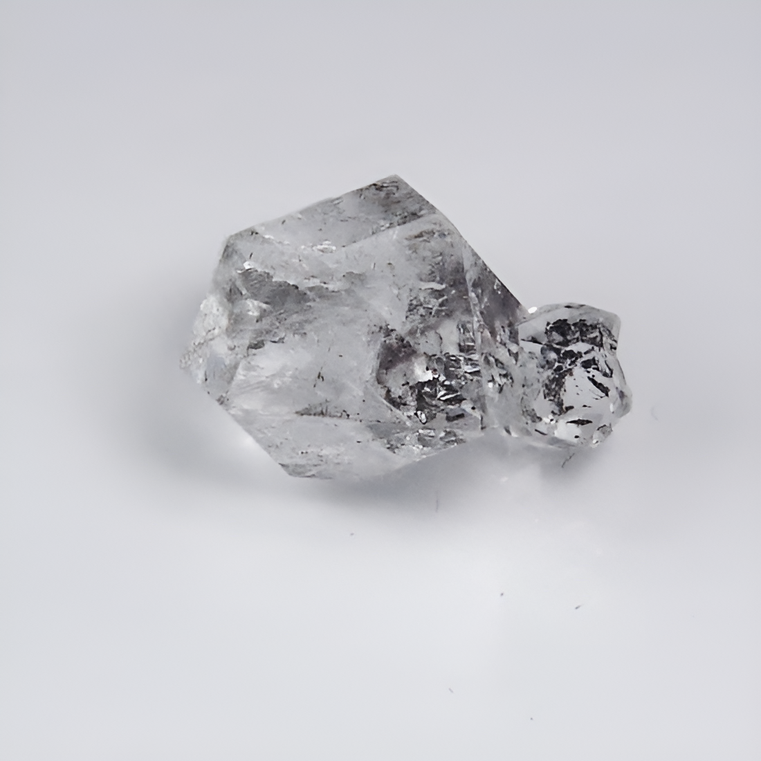 Natural Quartz Crystal Cluster — 8.96 ct, Afghanistan, Attached Double Terminated Crystals