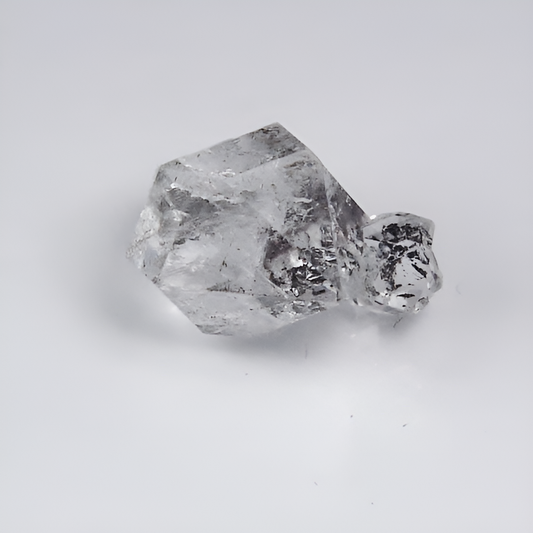 Natural Quartz Crystal Cluster — 8.96 ct, Afghanistan, Attached Double Terminated Crystals