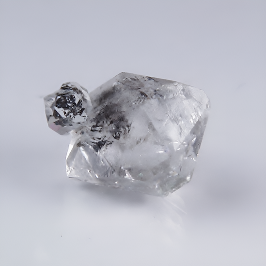 Natural Quartz Crystal Cluster — 8.96 ct, Afghanistan, Attached Double Terminated Crystals