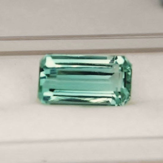 Special Color! Blue-Green Afghan Tourmaline 4.94 ct GL