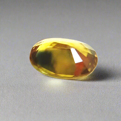Blue Spot Natural Yellow Sapphire Nigeria 2.25 ct GL