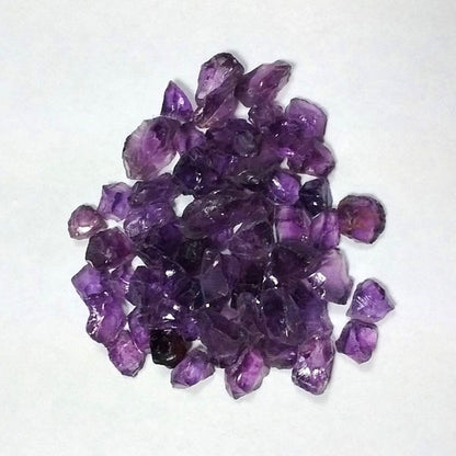 Natural Amethyst Rough Lot — 63 Pieces, 58.5 g total, Brazil